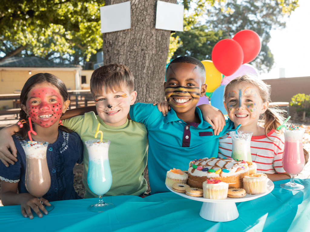 Unique birthday venues in Abu Dhabi, including public parks, entertainment centers, and theme-decorated party halls for kids.