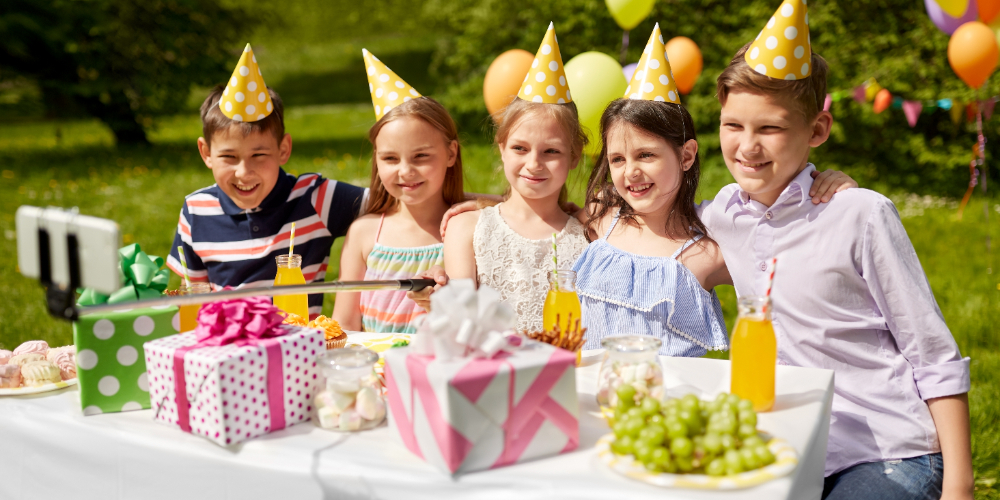 Children having a blast at an adventure park birthday party in Abu Dhabi, participating in thrilling activities.