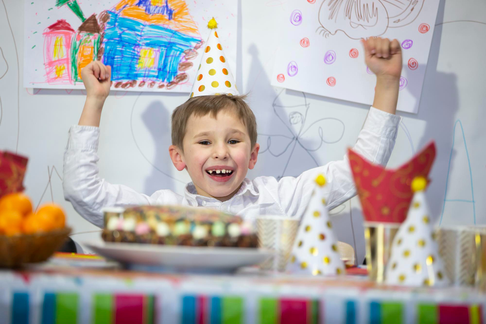 Science and educational birthday party ideas in Abu Dhabi, including space, dinosaurs, and mad scientist themes